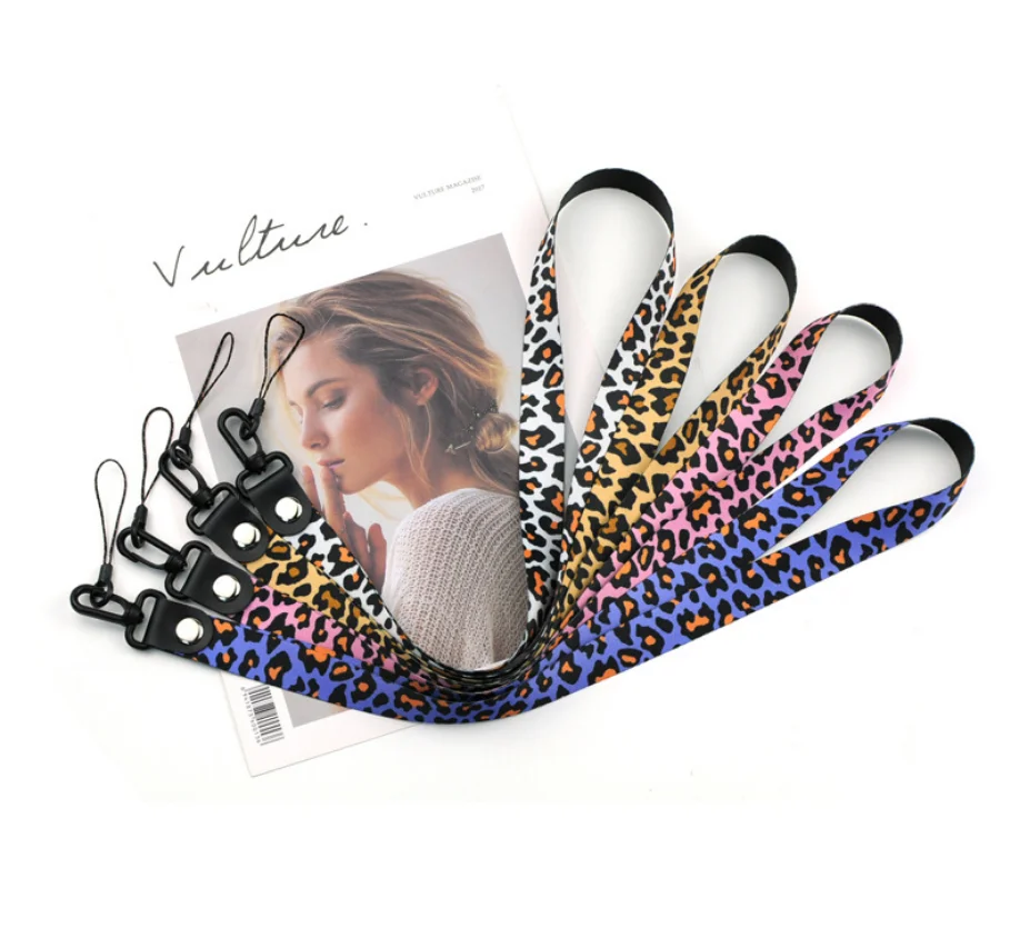 Leopard Phone Neck Straps Lanyard For Keys Cheetah ID Badge Phone Neck Phone Straps with Keyring For Smart Cellphone ID Card - Image 3