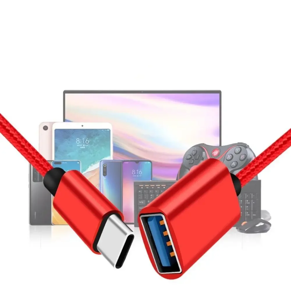 Short Digital Cables Converter Type C Cable Mobile Phone OTG Connector Cable OTG USB Cable USB to Type C Adapter OTG Data Cable - Image 6