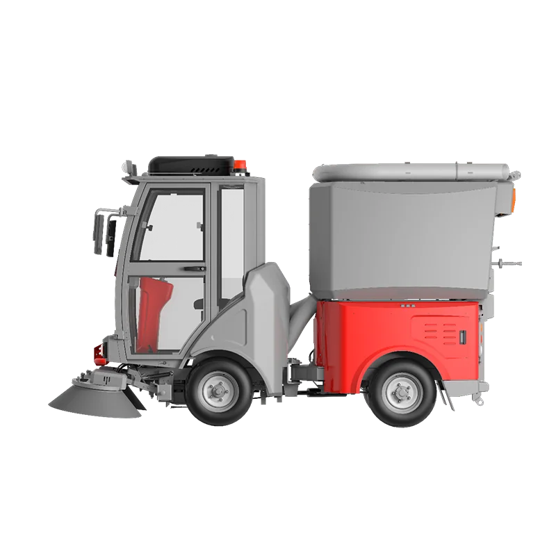 Automatic Industrial Floor Sweeper Truck 4 Wheel Steering Cleaning Machine Road Sweeper Car - Image 2
