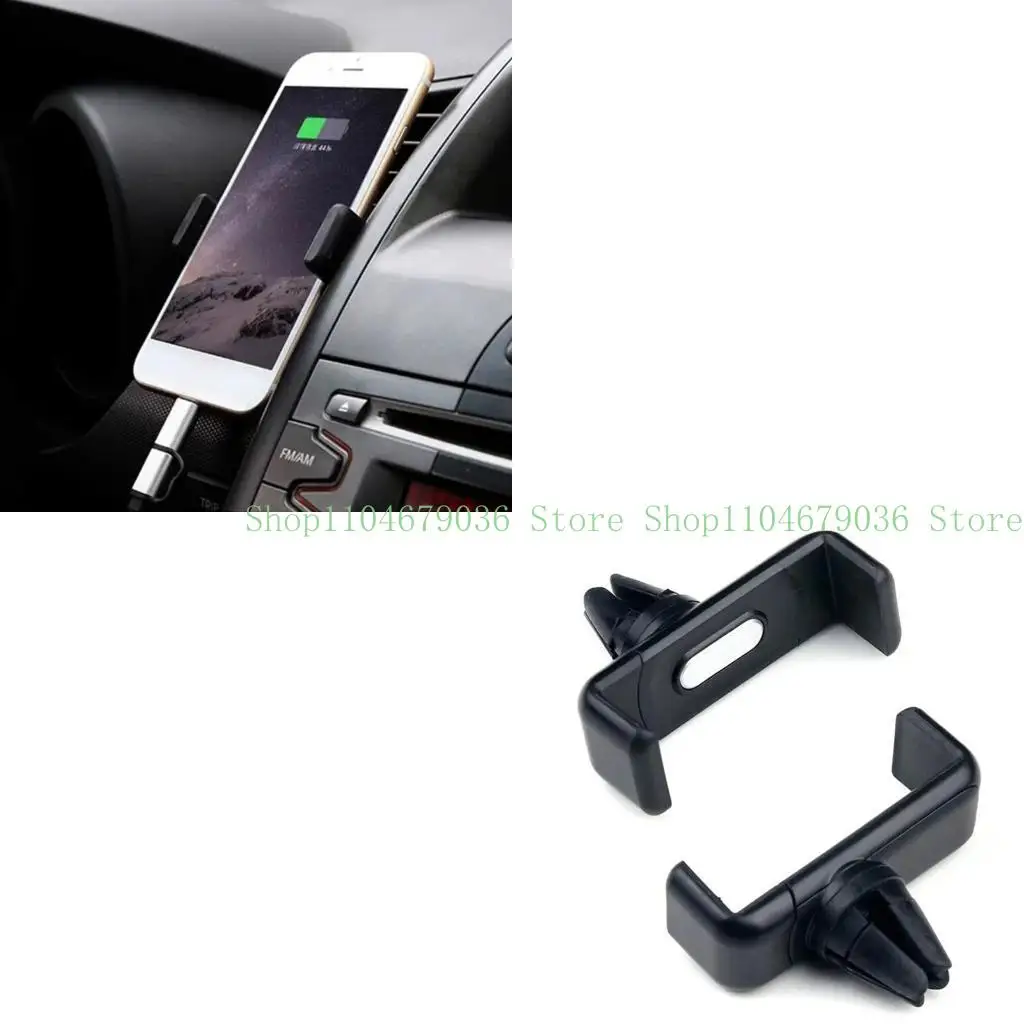 652F Car Phone Holder Mount Hands Easy Clamp Air Vent Clip Holder Fit with Most for Smart Phone 360 Degree Rotation