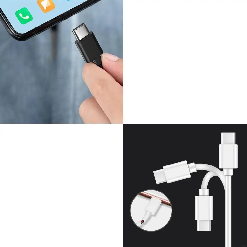USB to USB C Cable Fast Charging Type C Charging Cord Replacement for Phone 77JC