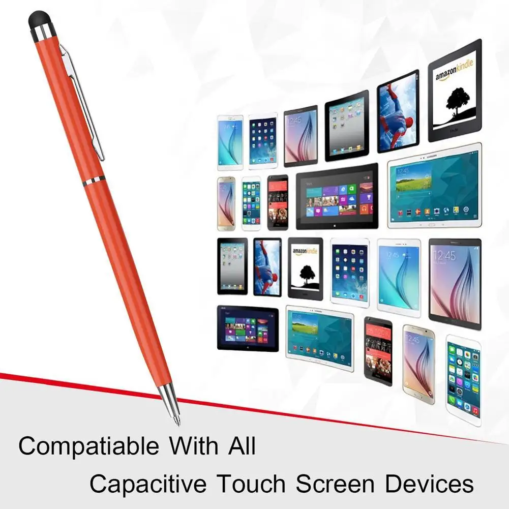 1Pcs Smart Tablet Phone Universal 2 In 1 Capacitive Stylus Pen Drawing Pens For IPhone/Android All Capacitive Touch Screens G3W5