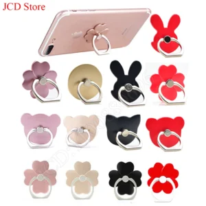 New Rabbit Cat Head Lucky Grass Circular Ring Phone Holder Suitable for iPhone XS Huawei Samsung Smart Ring Holder Car Holder