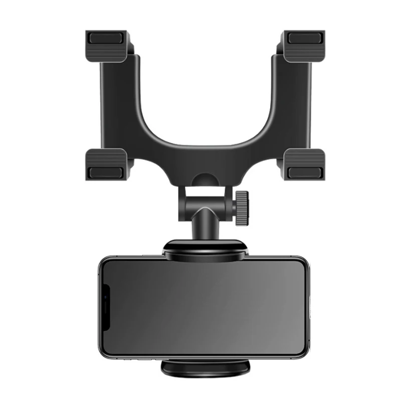 360° Car Mirror Telescopic Smart Phone Holder Mount Mobile Phone Support Stand Car GPS Adjustable CellPhone For iPhone 13 Holder - Image 4