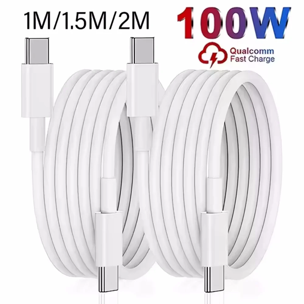 USB Type C Mobile Phone Cables 10A Fast Charging Cord USB Adapter Cable For Samsung Huawei Xiaomi USB C Data Cable 1m 1.5m 2m