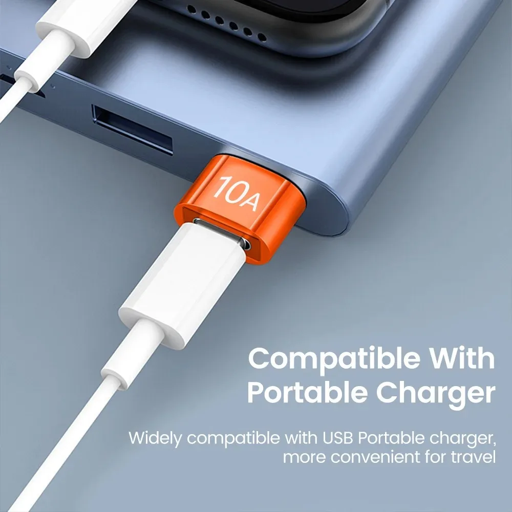10A USB OTG Data Transfer Adapter Type C Female to USB Male Converter Fast Charging Adapter For Laptop Macbook Smart Cell Phone - Image 3