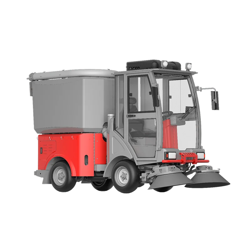 Automatic Industrial Floor Sweeper Truck 4 Wheel Steering Cleaning Machine Road Sweeper Car - Image 4