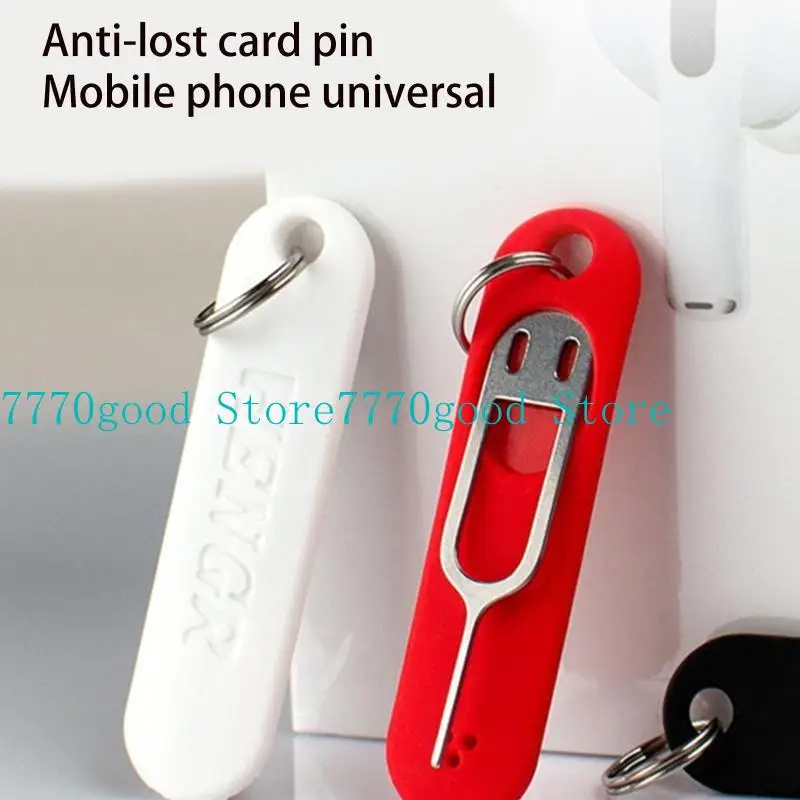 31BA Universal SIM Card Removal Tool Sim Card Tray Eject Pin Removal Tools with Detachable Keychain Charm for Smart Phone - Image 4