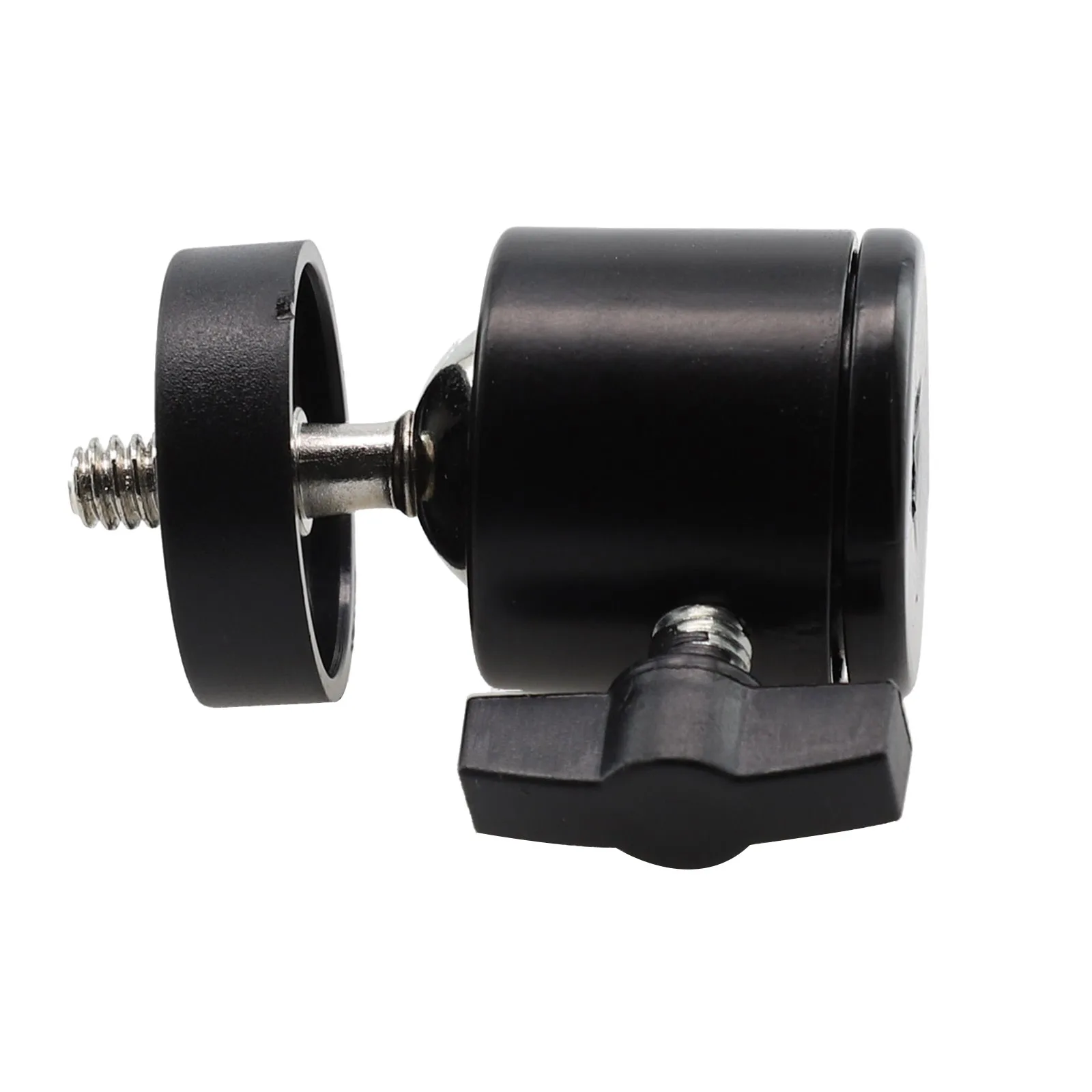 360° Swivel Mini Ball Head With 1/4 & 3/8 Screw Tripod Mount For Smart Phone LED Video Light Microphone Action Cameras Accessory