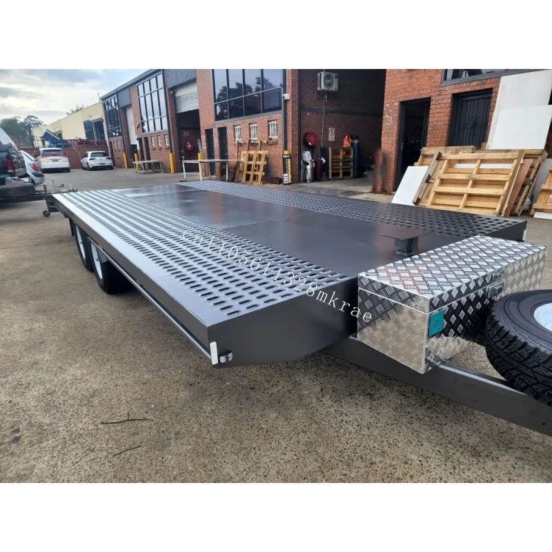 New 3500 kg GTM Large Car Transporter Trailer Heavy Duty Flatbed Trailer with Ladder - Image 2