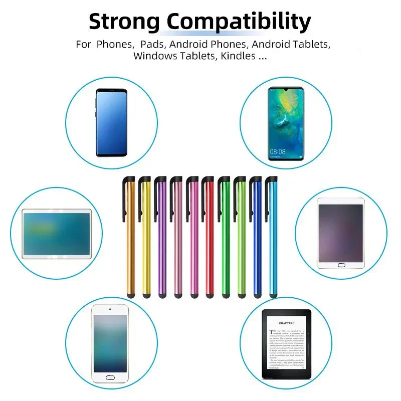 【Fast Delivery】1Pc Universal Stylus Metal Touch Pen Touch Screen Capacitive Stylus For Smart Phone Tablet Pc - Image 2