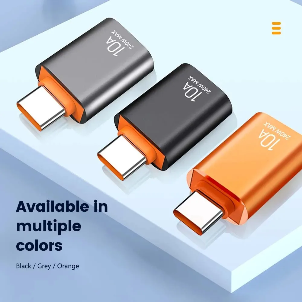 10A USB OTG Data Transfer Adapter Type C Female to USB Male Converter Fast Charging Adapter For Laptop Macbook Smart Cell Phone - Image 4
