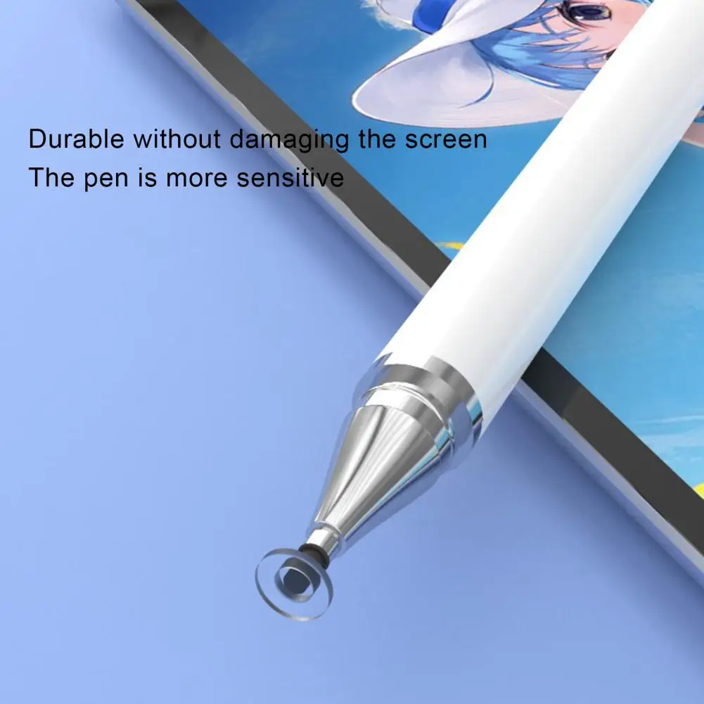 Stylus Pen 2 in 1 Double Headed High Sensitivity Replaceable Nib Precise Drawing Universal Tablet Smart Phone Touch Stylus