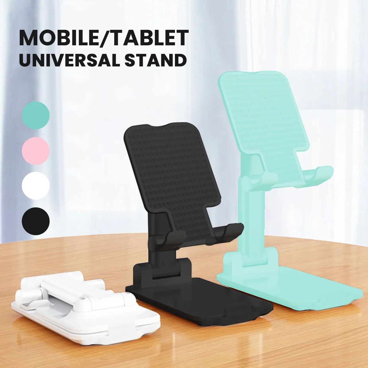Desktop Phone Holder Stand Mobile Phone Support Adjustable Angle Height Cell Phone Stand Universal for All Smart Phones - Image 2